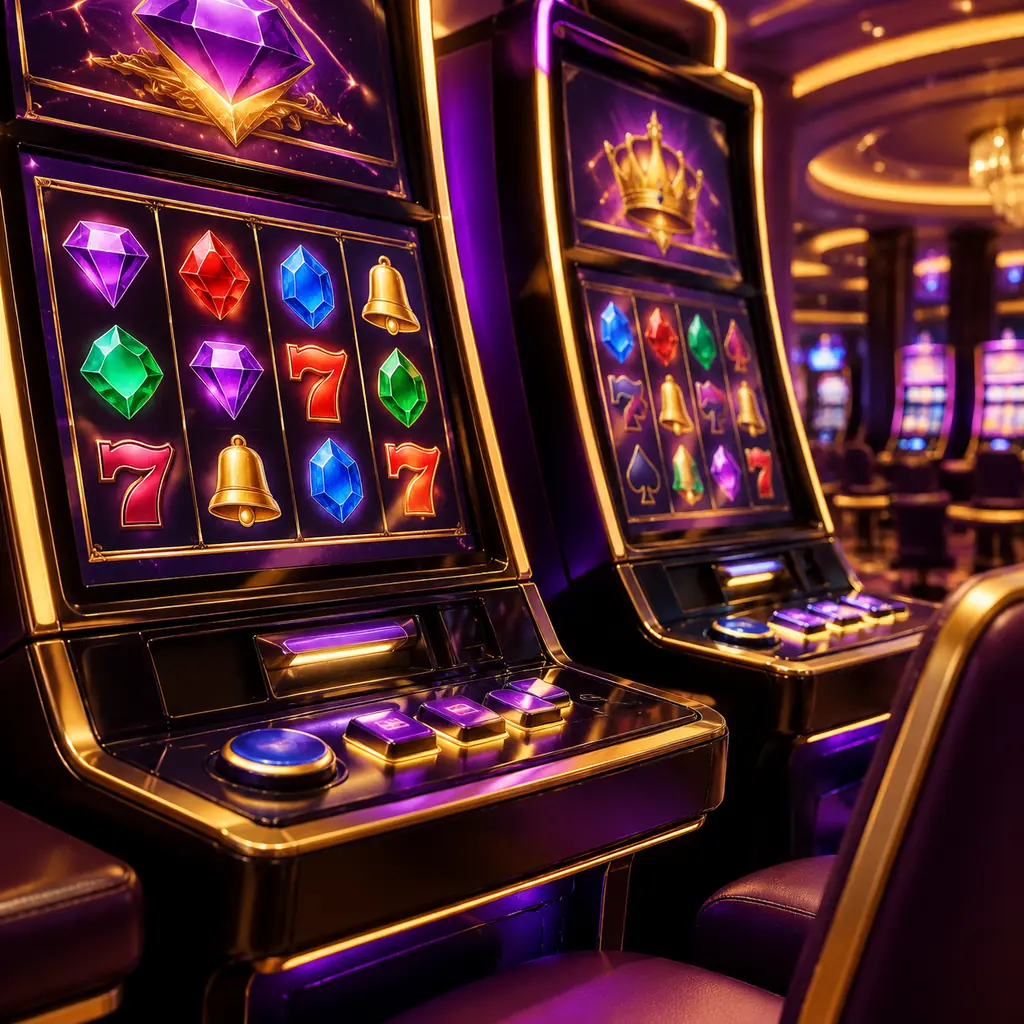 Kabinet permainan digital di ruang casino